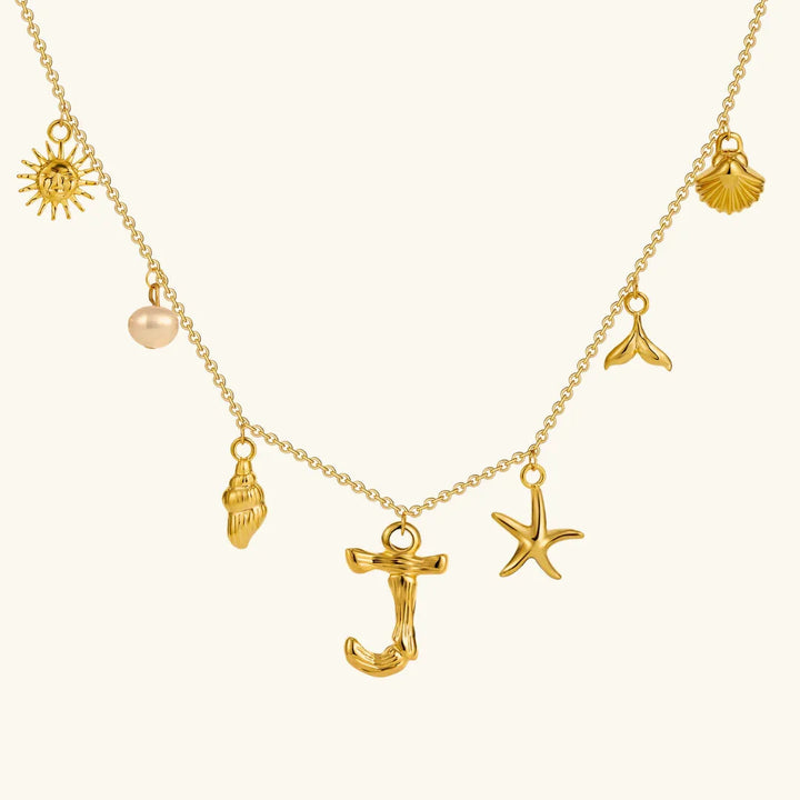 Avaria Ocean Initial Necklace