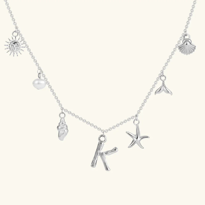 Avaria Ocean Initial Necklace