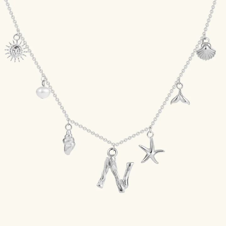 Avaria Ocean Initial Necklace