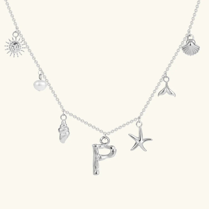 Avaria Ocean Initial Necklace