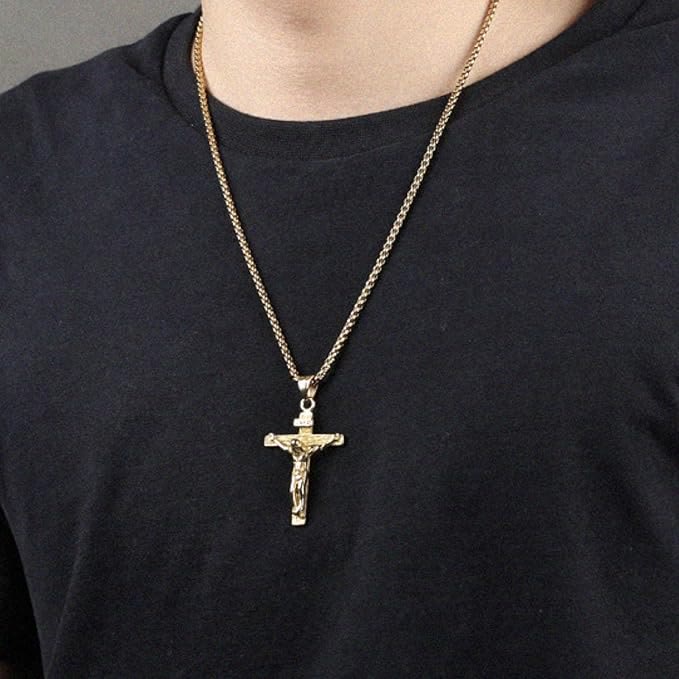 Christianartworkshop Jewelry Crucifix Pendant Charm Necklace
