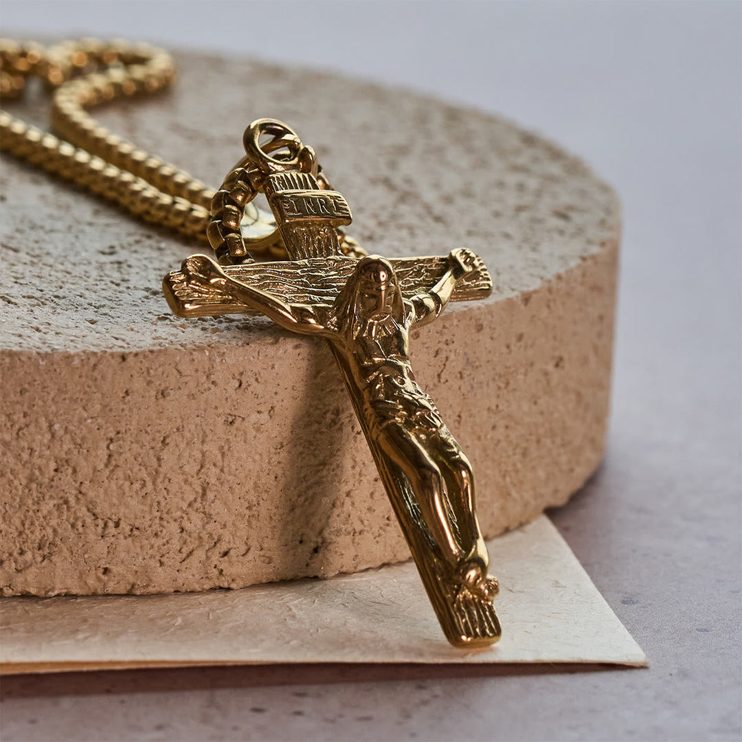 Christianartworkshop Jewelry Crucifix Pendant Charm Necklace