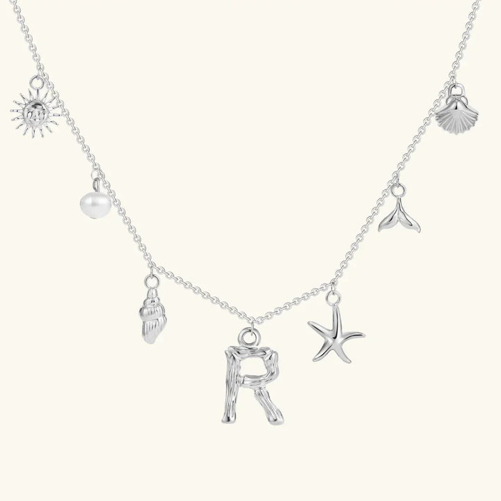 Avaria Ocean Initial Necklace