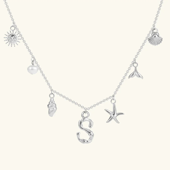 Avaria Ocean Initial Necklace