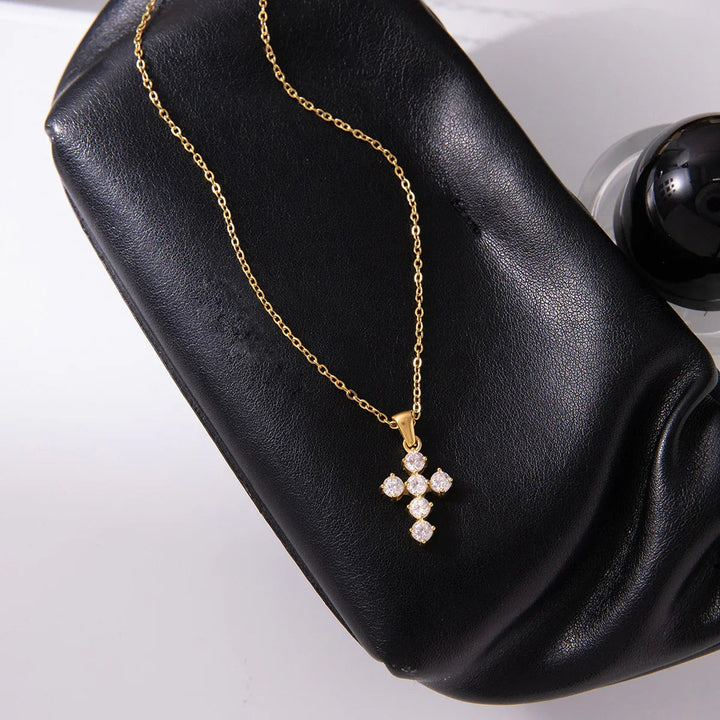 Wynter Diamond Cross Necklace