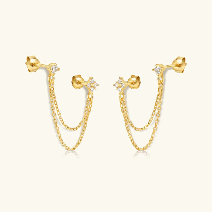 Kendall Diamond Chain Stud