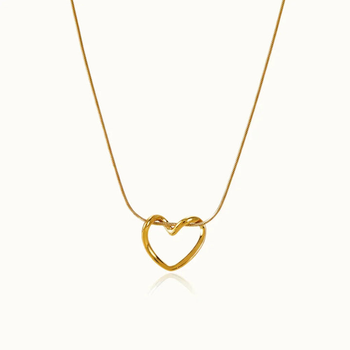 Gold Knot Heart Pendant