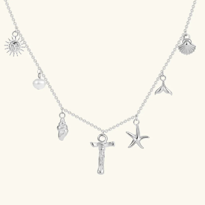 Avaria Ocean Initial Necklace