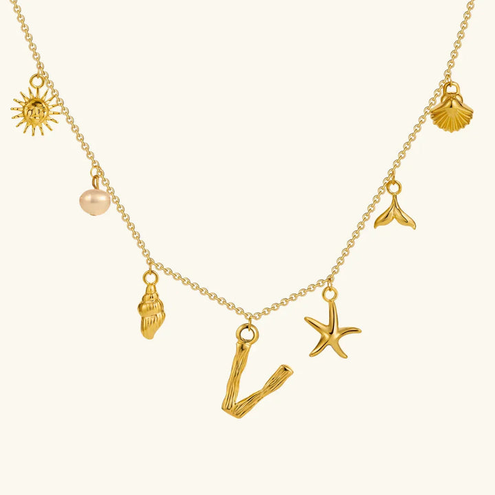 Avaria Ocean Initial Necklace