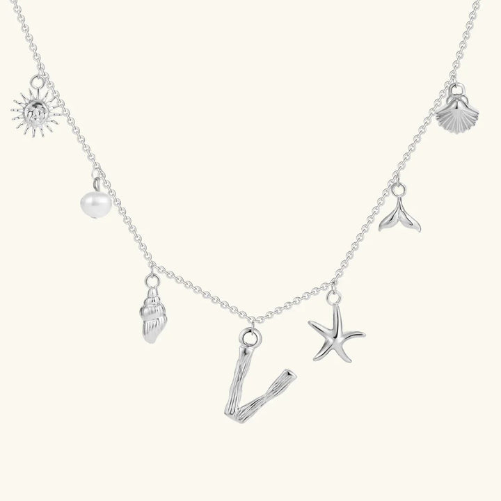 Avaria Ocean Initial Necklace