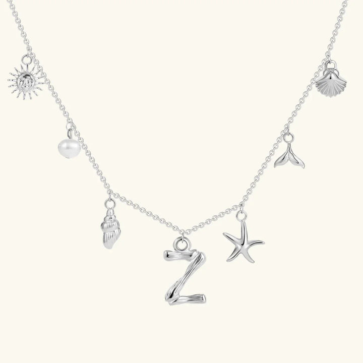 Avaria Ocean Initial Necklace