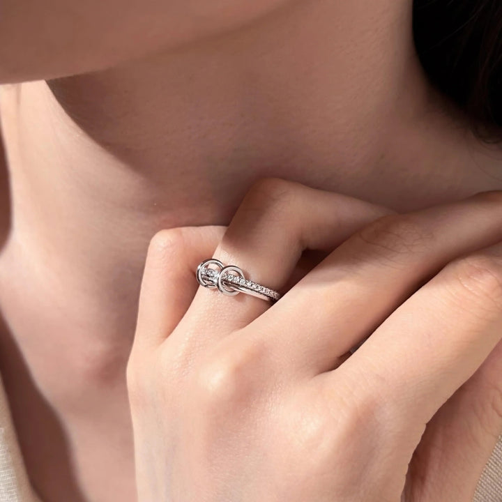Adela Stacked Diamond Ring