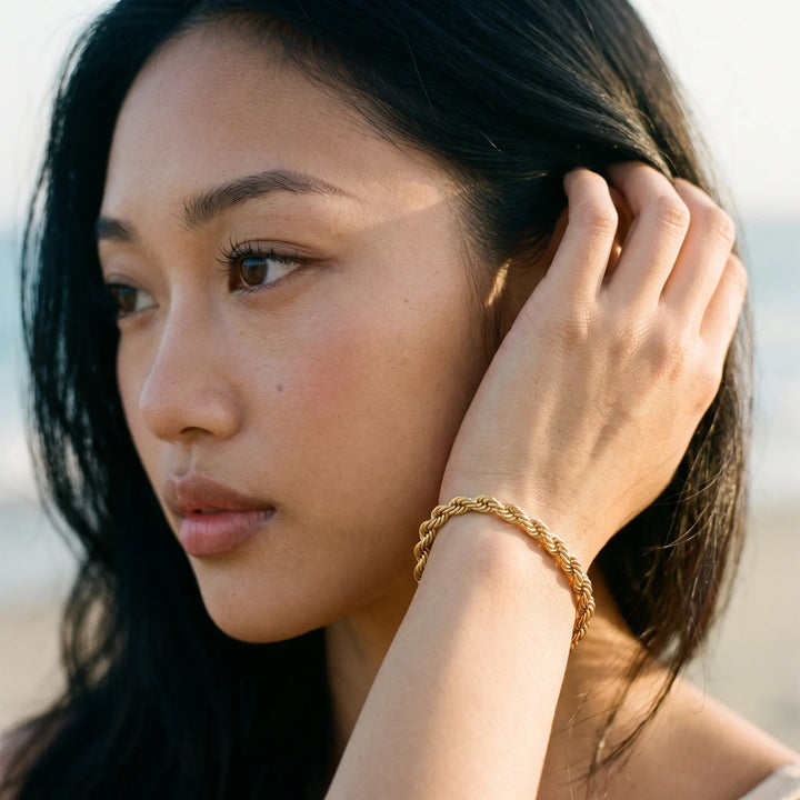 Gigi Rope Chain Gold Bracelet