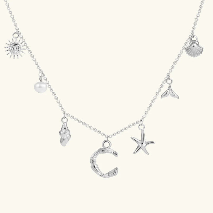Avaria Ocean Initial Necklace