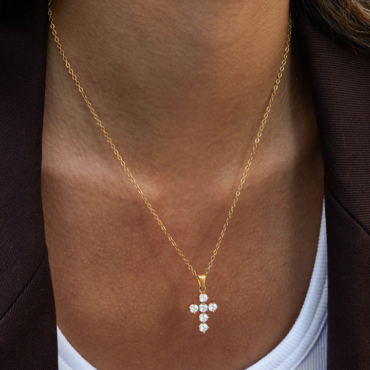 Wynter Diamond Cross Necklace