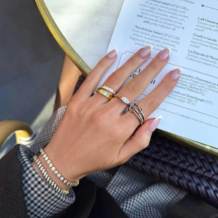 Chastity Diamond Ring Stack