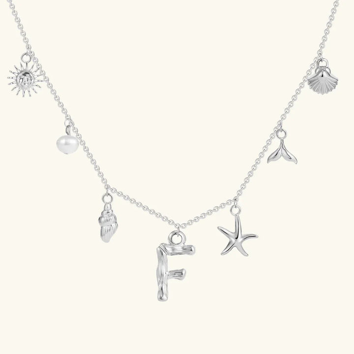 Avaria Ocean Initial Necklace