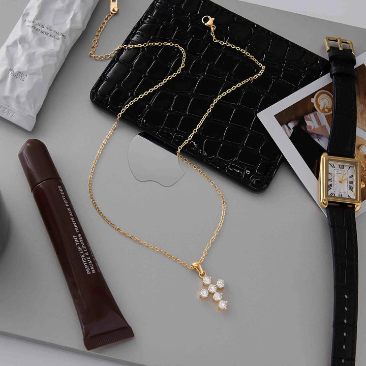 Wynter Diamond Cross Necklace