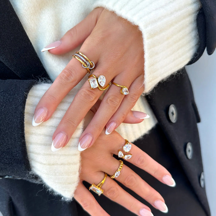 Chastity Diamond Ring Stack