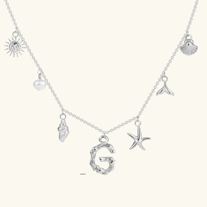 Avaria Ocean Initial Necklace