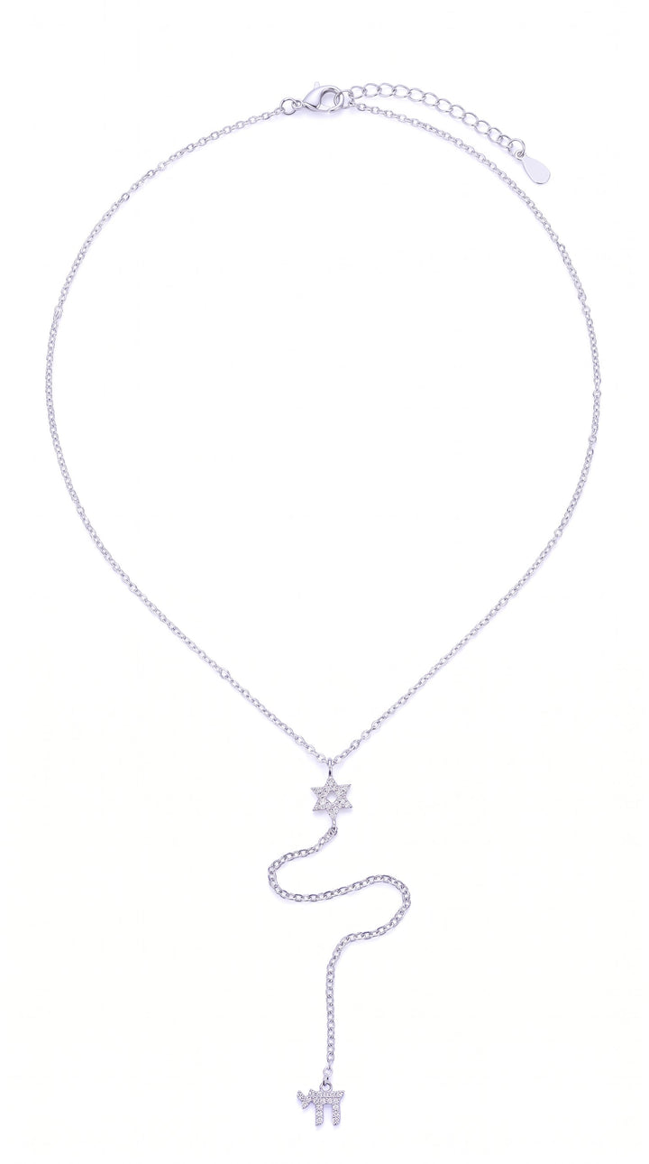Dainty Star Of David Blessing Necklace Set