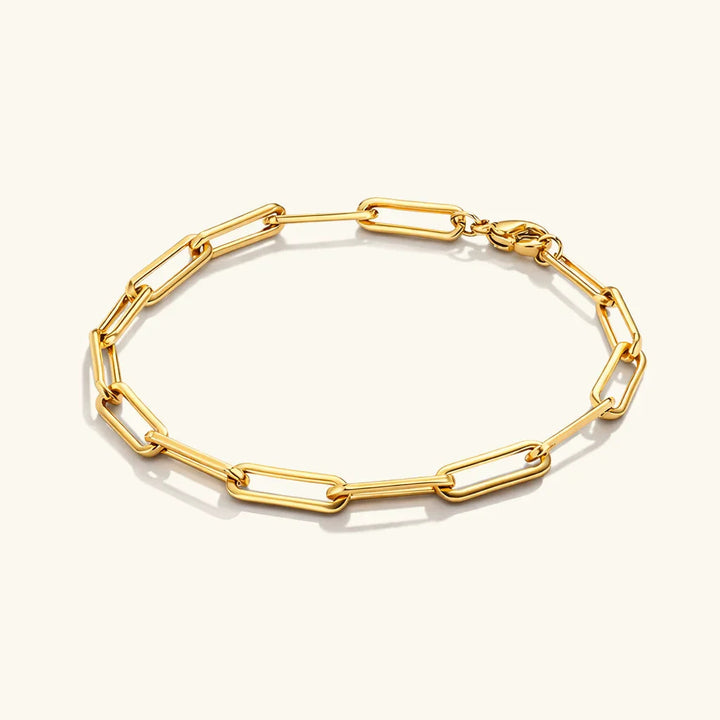 Eloise Gold Paperclip Bracelet