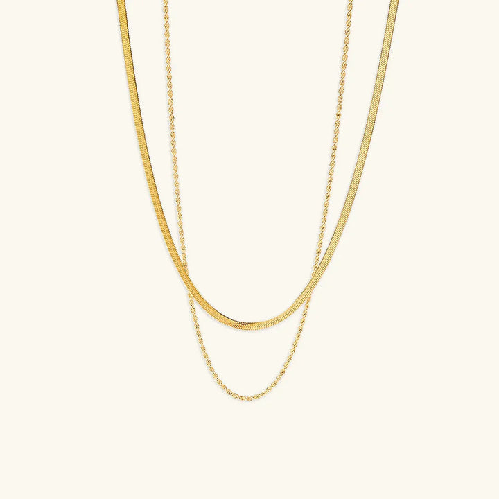 Hailey Layered Gold Chain Necklace
