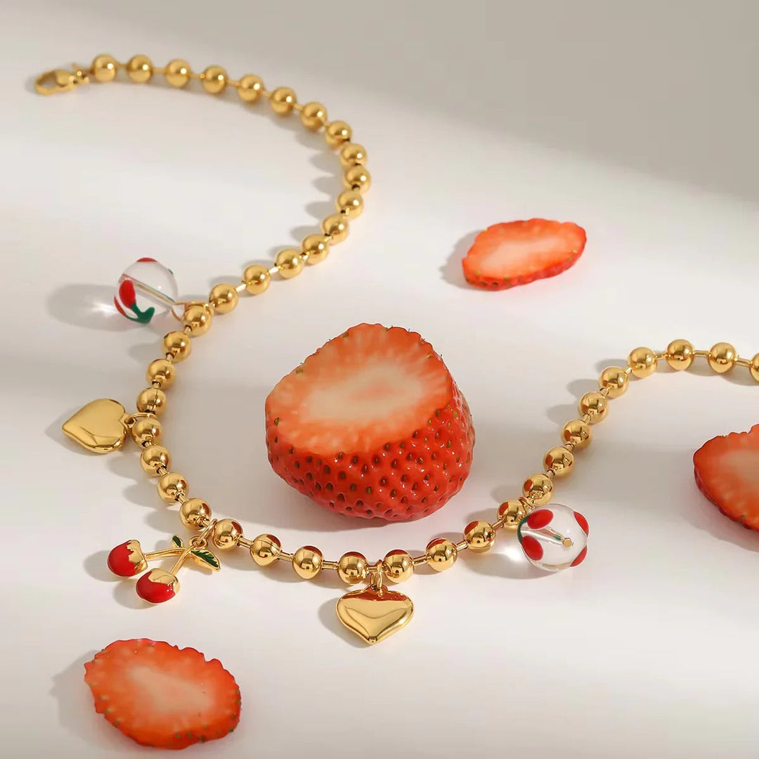 Kai Gold Cherry Necklace