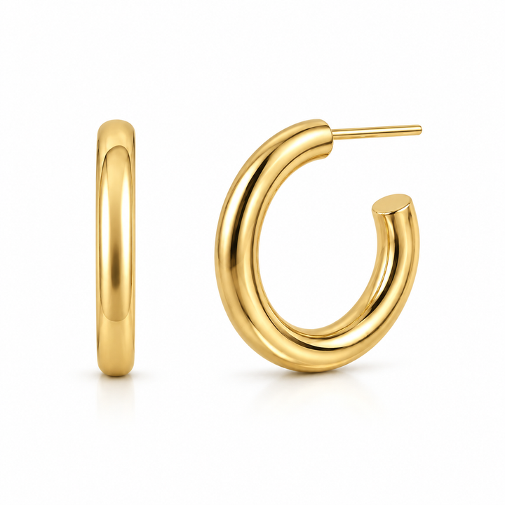 Flora Medium Hoop Earring