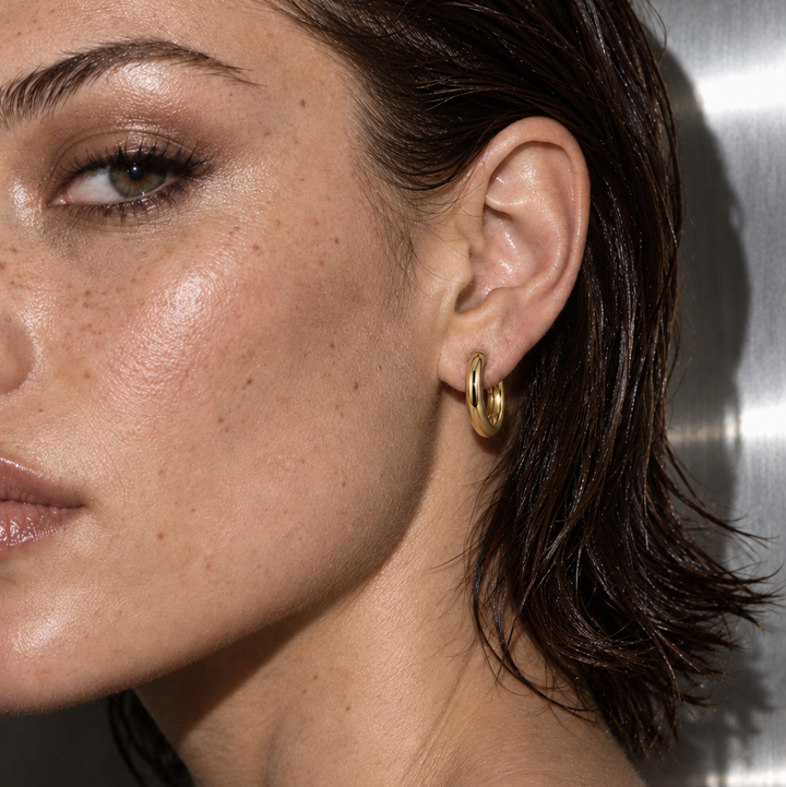 Flora Medium Hoop Earring