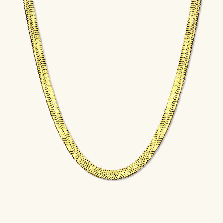 Elysian Gold Herringbone Necklace