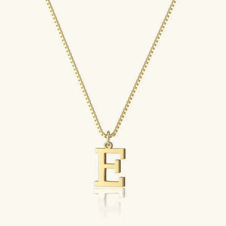 Therese Letter Initial Gold Necklace