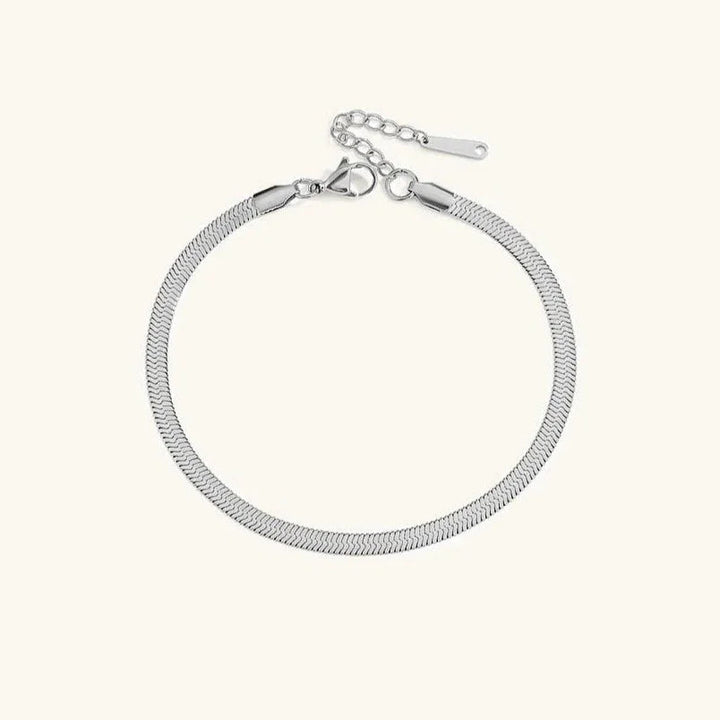 Gia Gold Herringbone Anklet