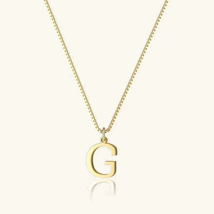Therese Letter Initial Gold Necklace