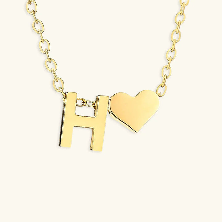 Ria Initial Letter Gold Necklace
