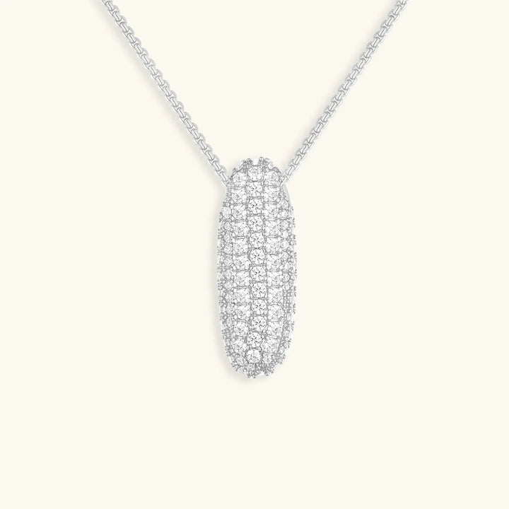 Bubble Initial Diamond Necklace