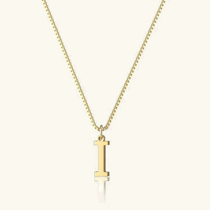 Therese Letter Initial Gold Necklace
