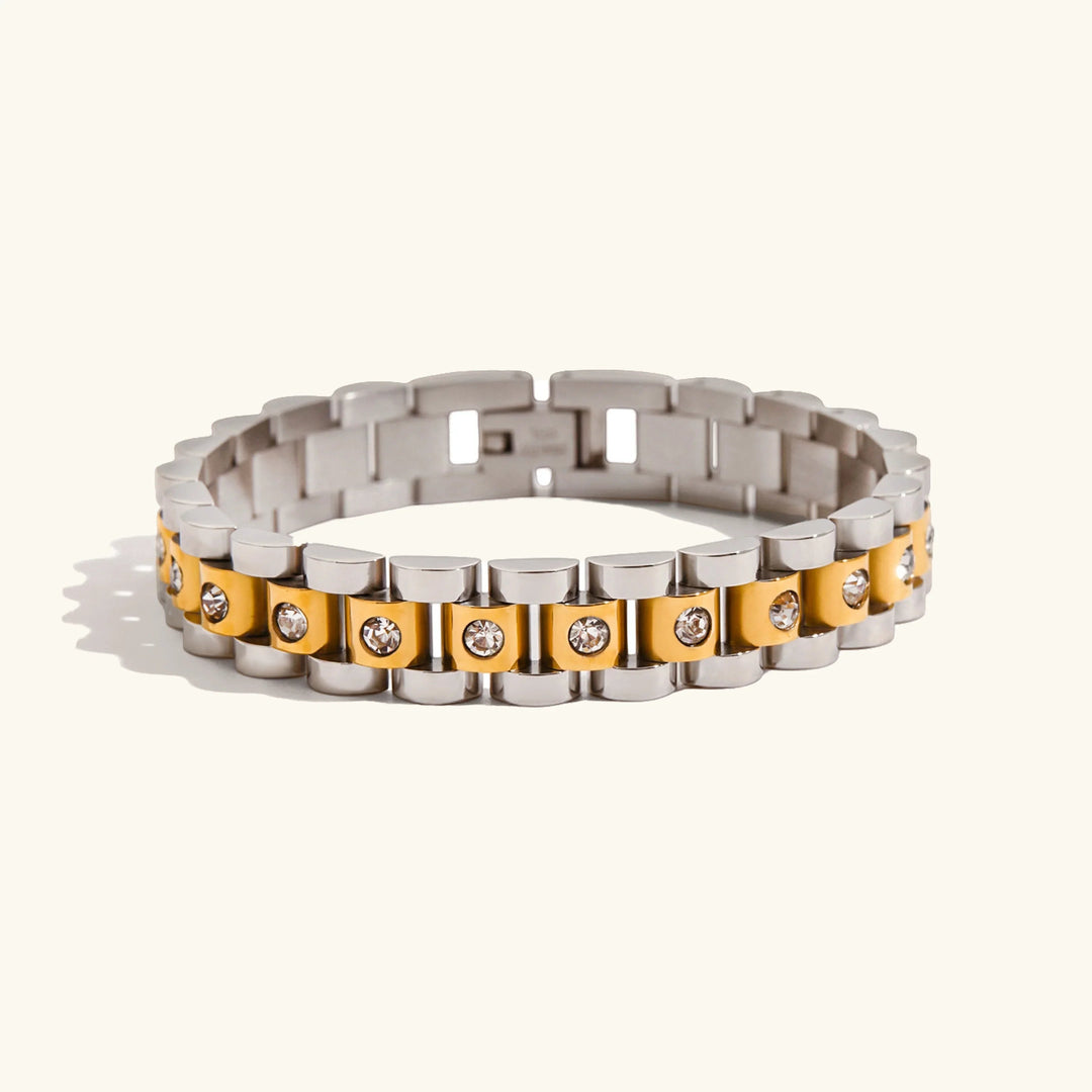 Gold Watchband Bracelet