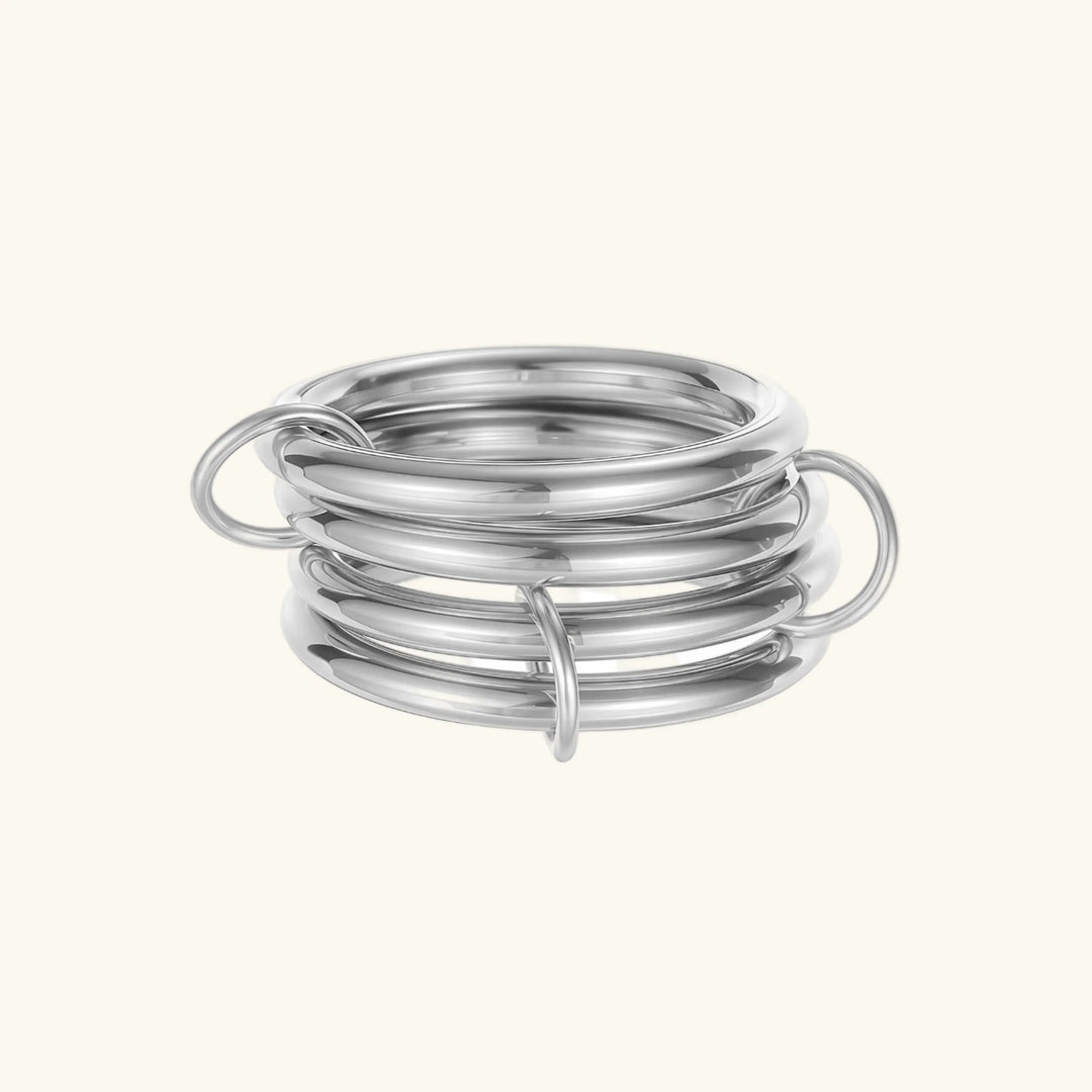 Alexandria Two-Tone Stacked Ring