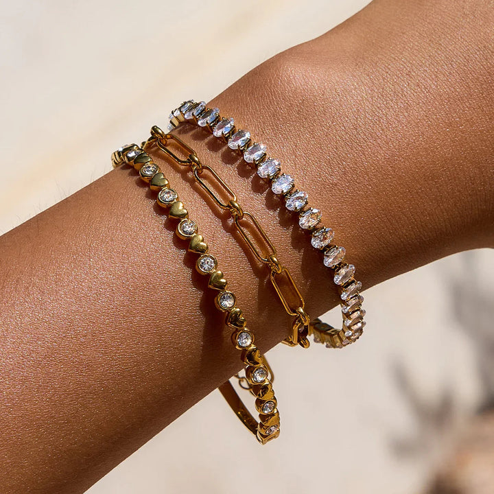 Avaria Oval Cut Tennis Bracelet