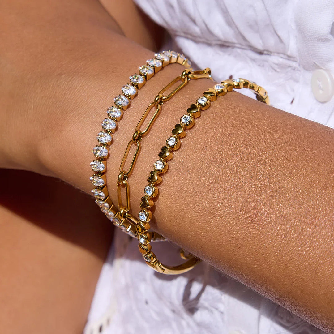 Avaria Oval Cut Tennis Bracelet