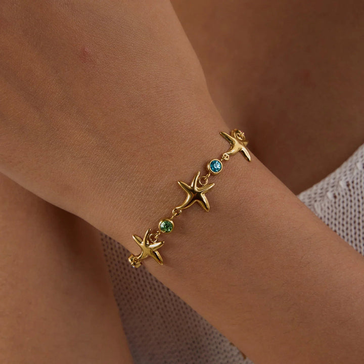 Kristine Golden Starfish Bracelet
