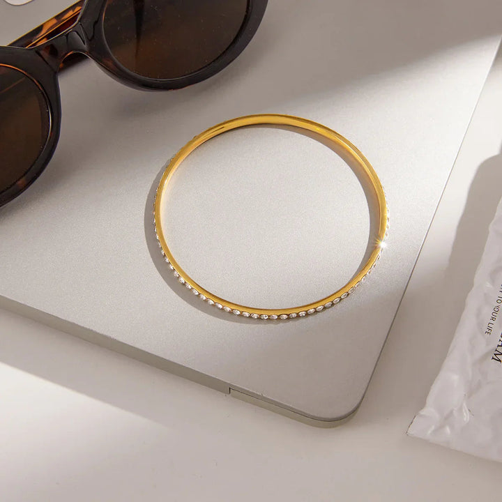 Kalista Diamond Gold Bangle