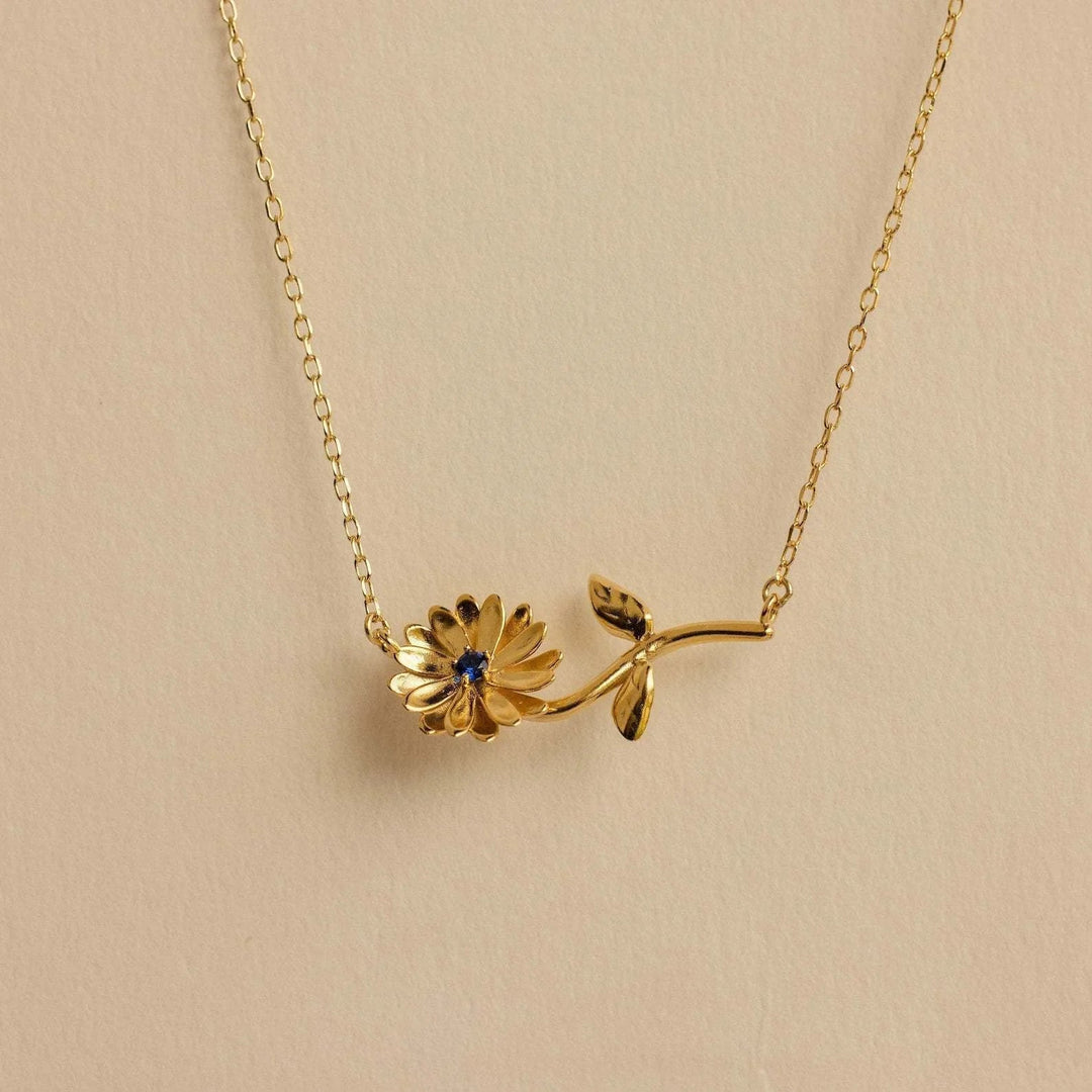 Maribelle Birth Flower Gold Necklace