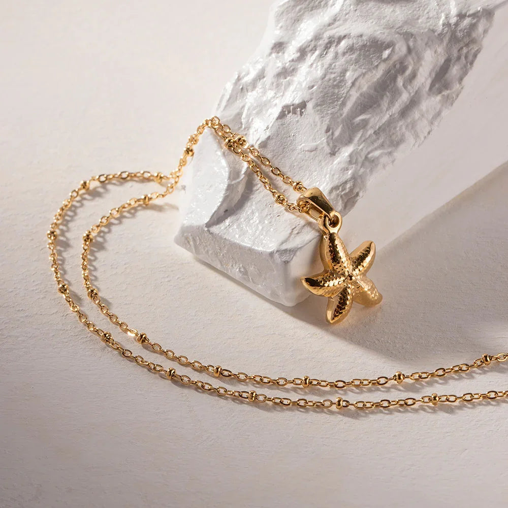 Emmie Gold Starfish Pendant