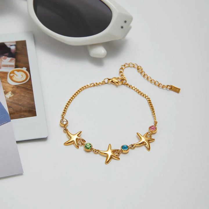 Kristine Golden Starfish Bracelet