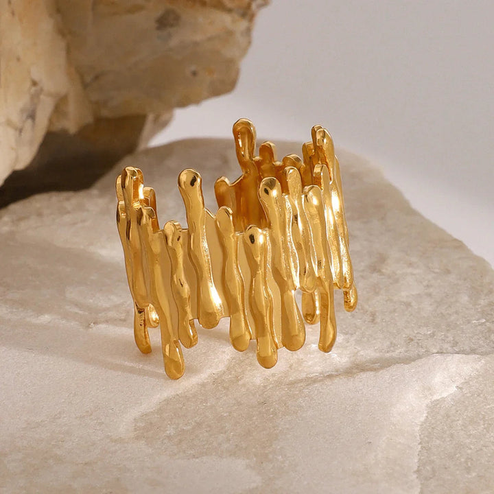 Zoella Abstract Gold Ring