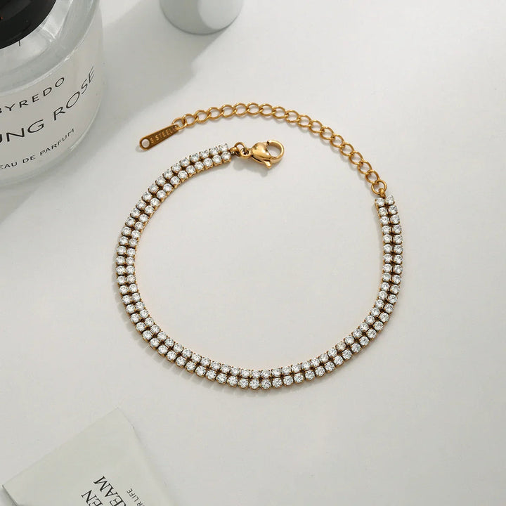 Celene Layered Tennis Bracelet