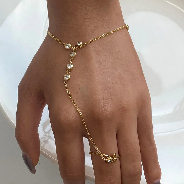 Elina Diamond Hand Chain
