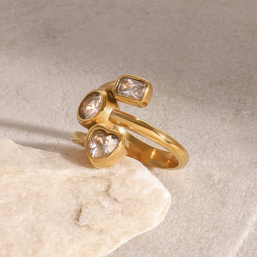 Amelina Layered Diamond Ring